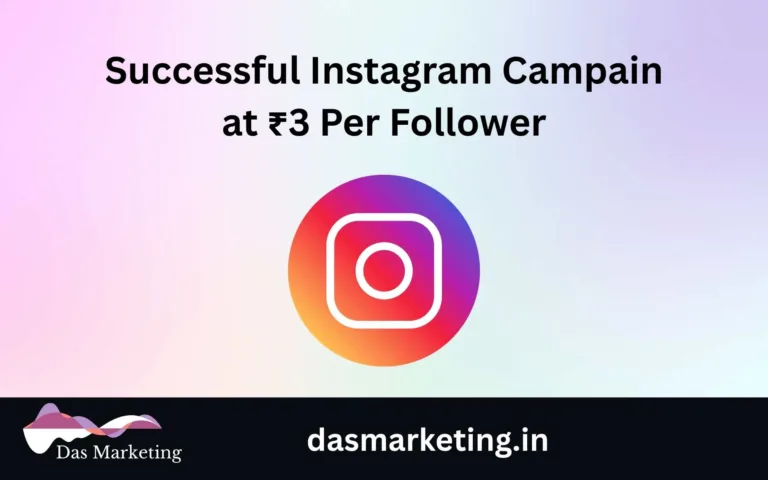 Successful Instagram Campain at ₹3 Per Follower